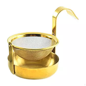 Вращающийся заварочный механизм для чая с эргономичной ручкой — ситечко из нержавеющей стали премиум-класса для дома и серебряный