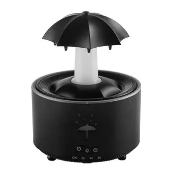 Вращающийся зонт-увлажнитель с 7 светодиодами, ночник с пультом дистанционного управления для домашнего офиса A