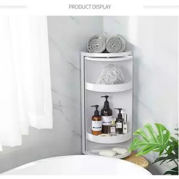 Вращение на 360 градусов из АБС-материала, душевая стойка, многокамерная полка для хранения, аксессуары для хранения в ванной комнате, экономия места as the picture