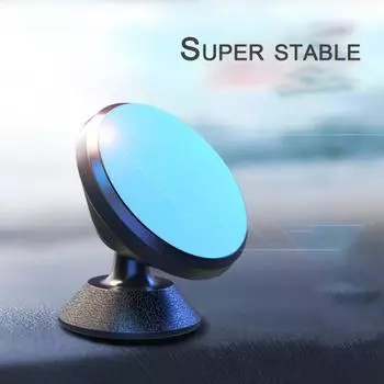 Вращение на 360 градусов Магнитный автомобильный автомобильный воздуховыпускной присоска для телефона Держатель для стойки чёрный