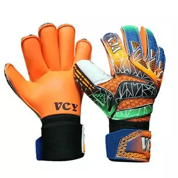 Вратарские перчатки, футбольные профессиональные детские футбольные перчатки с защитой пальцев, футбольные латексные вратарские перчатки 5