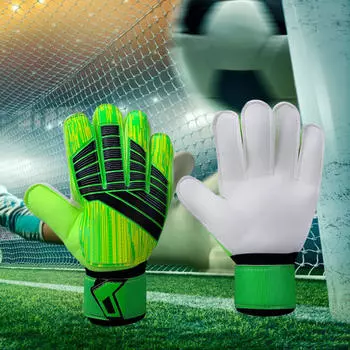 Вратарские перчатки Футбол Высокопроизводительный футбольный вратарь 8cm зелёный