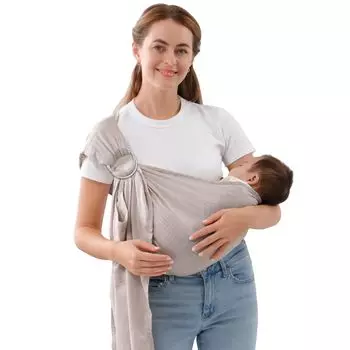 Vrbabies Baby Sling Piggyback Cuddle Carrier Baby String (Серый)