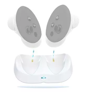 VRController Зарядная станция Подставка 20 Вт Двойной контроллер Быстрая зарядная база со светодиодным индикатором для Oculus Quest 3 Для Meta Quest 3