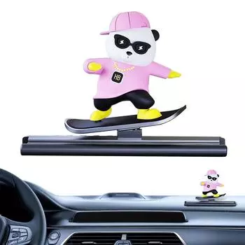 Временная карта парковки автомобиля номерной знак автомобильный номерной знак с катающимся медведем для парковки забавный катающийся медведь парковочный номер чёрный