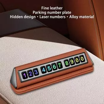 Временная карта парковки автомобиля номерной знак автомобильный номерной знак карта для парковки магнитная автопарковка номер мобильного телефона белый