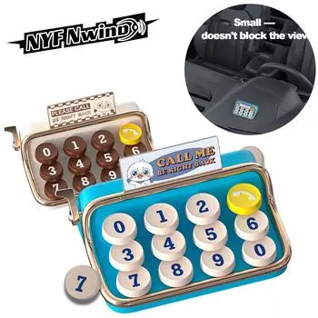 Временная карта парковки автомобиля номерной знак ретро-принтер дизайн стоп-сигнал для гаража помощь при парковке многофункциональный автомобильный интерьер синий