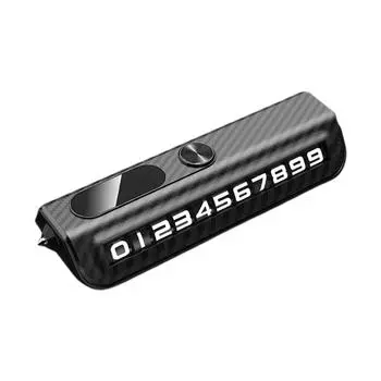 Временная карта парковки для снятия номерного знака автомобиля, автомобильные аксессуары, молоток, карта номера окна автомобиля X1Q7 Carbon fiber pattern-One size