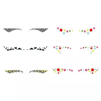 Временная наклейка для двойного века Новые наклейки для теней DIY Наклейка для подводки глаз Карнавальная вечеринка 14