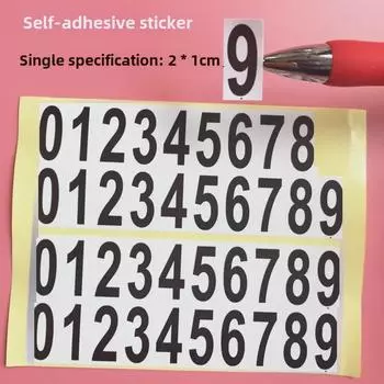 Временная наклейка с номером телефона для парковки, цифровая кодировка от 0 до 9 No