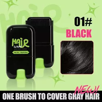 Временная палочка для волос с расческой, временный дополнительный цветной карандаш, крем-краска для волос, портативная кисть для окрашивания волос One Size