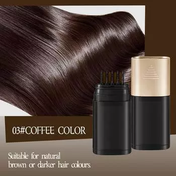 Временная палочка для волос с расческой, временный дополнительный цветной карандаш, крем-краска для волос, портативная кисть для окрашивания волос, (15 г) One Size