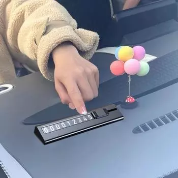 Временная парковочная карта автомобиля Ночной свет Видимый номерной знак Автомобильный стоп-сигнал Держатель номерного знака для телефона Авто серебряный