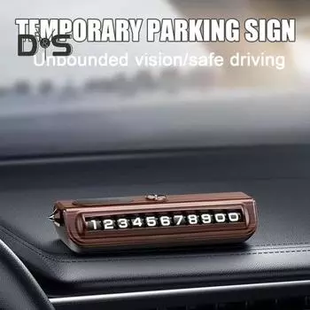 Временная парковочная табличка с молотком безопасности, вращающаяся конструкция, номер телефона на приборной панели, гаджет для парковки автомобиля