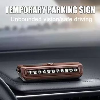 Временная парковочная табличка с молотком безопасности, вращающаяся конструкция, номер телефона на приборной панели, гаджет для парковки автомобиля
