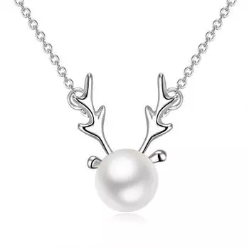 Временное колье с подвеской в виде рогов