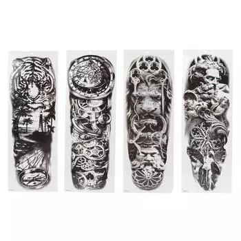 Временные татуировки наклейки долговечные водонепроницаемые поддельные татуировки с большим рисунком для взрослых TQB-213 TQB-213