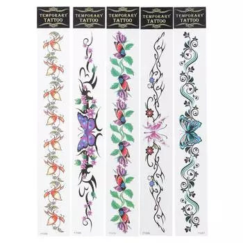 Временные татуировки водонепроницаемые талии долговечные поддельные татуировки наклейки для тела для женщин YT-07