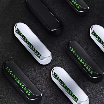 Временный номер парковки автомобиля Номер телефона в автомобиле Временный знак остановки Карточка автомобильного стайлинга Номер телефона Номер парковки автомобиля Дружественный белый