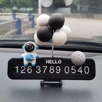 Временный номерной знак для парковки автомобиля Креативный номерной знак для мобильного телефона Украшение автомобиля Инструмент для парковки Милые мультяшные знаки для парковки