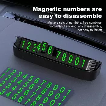 Временный номерной знак для парковки Номерной знак телефона для парковки Классический ретро номерной знак для парковки Украшения для салона автомобиля CHINA