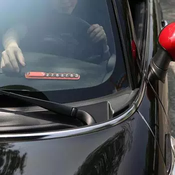 Временный парковочный телефон, металлическая накладка на номерной знак, клейкие цифры, защита конфиденциальности, фосфоресцирующий магнит 5 чёрный