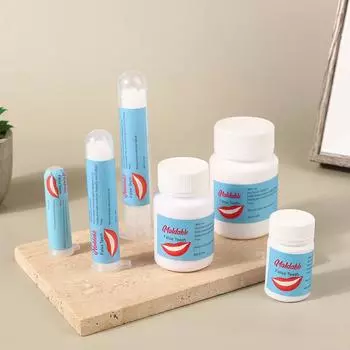 Временный ремонт зубов, щели между зубами, вставные зубы, твердый клей, клей для протезов, инструмент