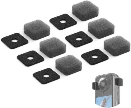 VRIG insta360 X4 Чехол для микрофона на лобовое стекло insta360 Губка для микрофона на лобовое стекло x4/x3 [6 шт.]