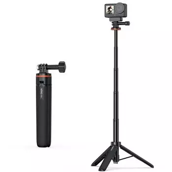 VRIG Mini Tripod Action Camera Tripod Selfie Stick 4 Levels Telescopic 51cm Lightweight Compact GoPro Accessories VLOG Selfie Stick Совместимость с