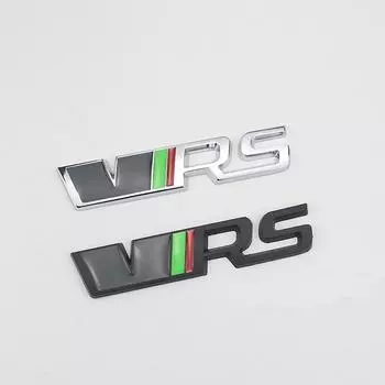 VRS автомобильная трехмерная металлическая наклейка индивидуальная автомобильная трехмерная хвостовая этикетка автозапчасти наклейка для украшения автомобиля серебряный