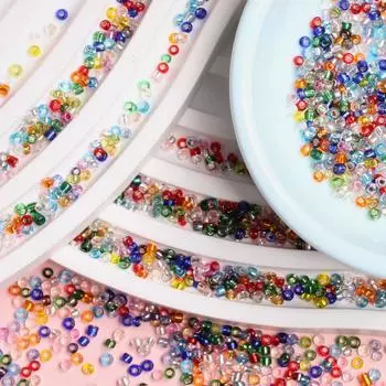 Вручение кулон стеклянные свободные бусины серьги 2 мм изготовление ювелирных изделий круглое ожерелье браслет DIY аксессуары брелок распорка 3000 шт мода 3000Pcs разноцветный