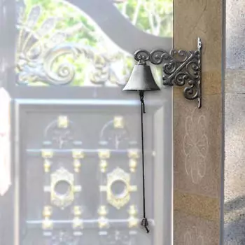 Вручную встряхивающий дверной звонок, подвесной колокольчик в деревенском стиле для декоративной двери в виде корабельного домика