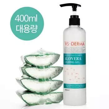 VS Derma Aloe Vera Calming Gel 400ml (Aloe soothing gel for home care for sensitive skin), 1 unit