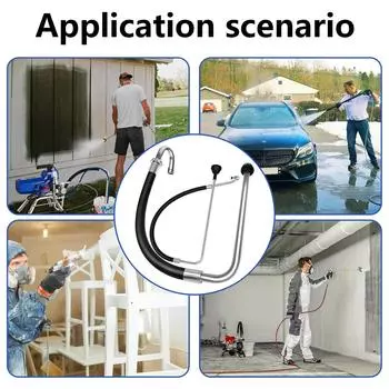 Всасывающий шланг из нержавеющей стали и комплект линии рециркуляции для безвоздушного распылителя 390 395 495 595, инструмент для распылителей краски