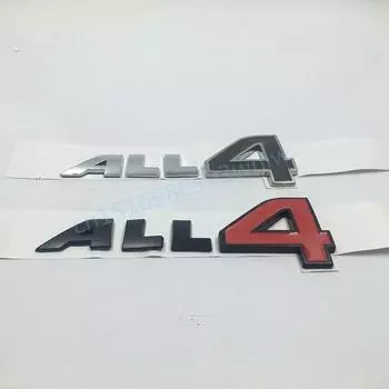 Все 4 3D металлические наклейки-эмблемы для Mini Cooper Countryman Paceman ALL4 логотип на крыле боковой значок наклейка чёрный