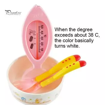 Все для BB Baby силиконовая термочувствительная ложка вилка безопасная столовая посуда для кормления младенцев Spoon розовый