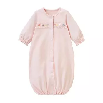 Все комбинезоны Made in Birth Baby Baby Pink [MIKI HOUSE] Двусторонние комбинезоны, простые, Япония, для мальчиков, для девочек, для новорожденных, подготовка, одежда, 40-2677-495, розовый