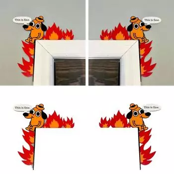 Все отлично, Украшение угла противопожарной двери для собак, Угловая дверная рама, Верхняя часть двери One Size