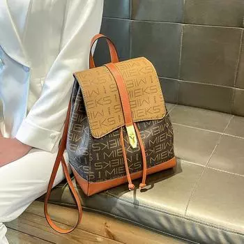 Все Винтаж Печатный Рюкзак Женский Большой Вместимости Рюкзак Студенческая Сумка Дорожная Сумка Повседневная