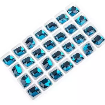 Все виды стеклянных ручных дрелей с плоским дном, специальной формы, сшитые вручную пряжки, многоугольные стеклянные стразы, свадебные платья, аксессуары 13 * 17mm 20pcs/bag