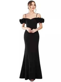 Всегда красивые женские вечерние платья русалки с вырезом в форме сердца и открытыми плечами и открытой спиной