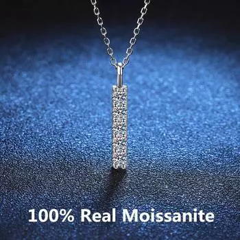 Всего 0,5 карата D Цвет Муассанит Ожерелье S925 Посеребренное 18-каратное золото, прошедшее испытание на бриллианты, Высококачественные ювелирные изделия GRA 45cm