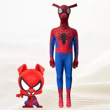 Вселенная Человек-паук-свинья Хэллоуин Косплей Боди Забавный костюм для выступлений 150 красный