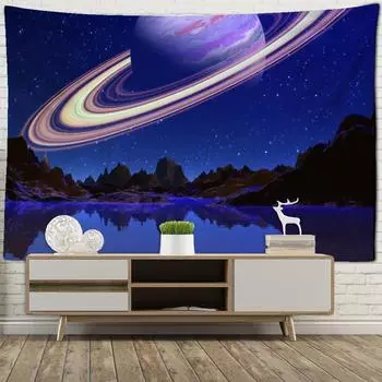 Вселенная Космос Млечный Путь Галактика Арт Гобелен Настенный Пляжное Полотенце Коврик Для Пикника Общежитие Спальня Комната Эстетика Домашний Декор 100X75CM