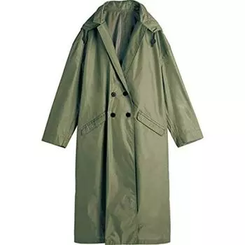 Всемирная вечеринка Дождевик Пончо Дождевая одежда Хаки БЕСПЛАТНЫЙ Чехол для хранения в комплекте KH (ВПК.) Женские R-1109