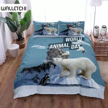 Всемирный день животных Постельное белье Комплект постельного белья для односпальной кровати размера «queen-size» в Великобритании, двуспальной кровати в США, двуспальной кровати в США EU single(135x200cm)