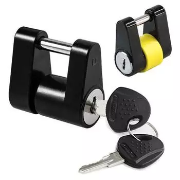 Всепогодный замок для прицепа, сверхпрочный замок для прицепа, для лодки, автофургона, устойчивый к коррозии навесной замок с простой установкой