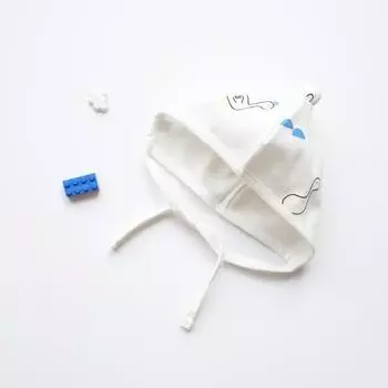 Всесезонная двусторонняя шапка Mom s Nature для новорожденных из органического материала 40 графов, 13,5 х 17 см, Deokdeok, Популярная детская одежда в Корее