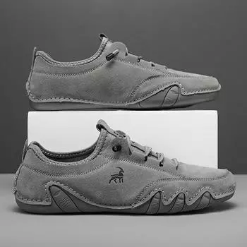 Всесезонная удобная мужская обувь. Мужская повседневная обувь с низким вырезом. Мужская мужская обувь в форме осьминога. Большая обувь. 37 серый
