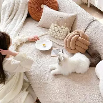 Всесезонная универсальная диванная подушка в стиле ретро, хлопковая стирка в стиле ретро, чехол для дивана, подушка для сиденья 70*70cm